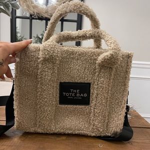 Beige The Mini Teddy tote bag from Marc Jacobs